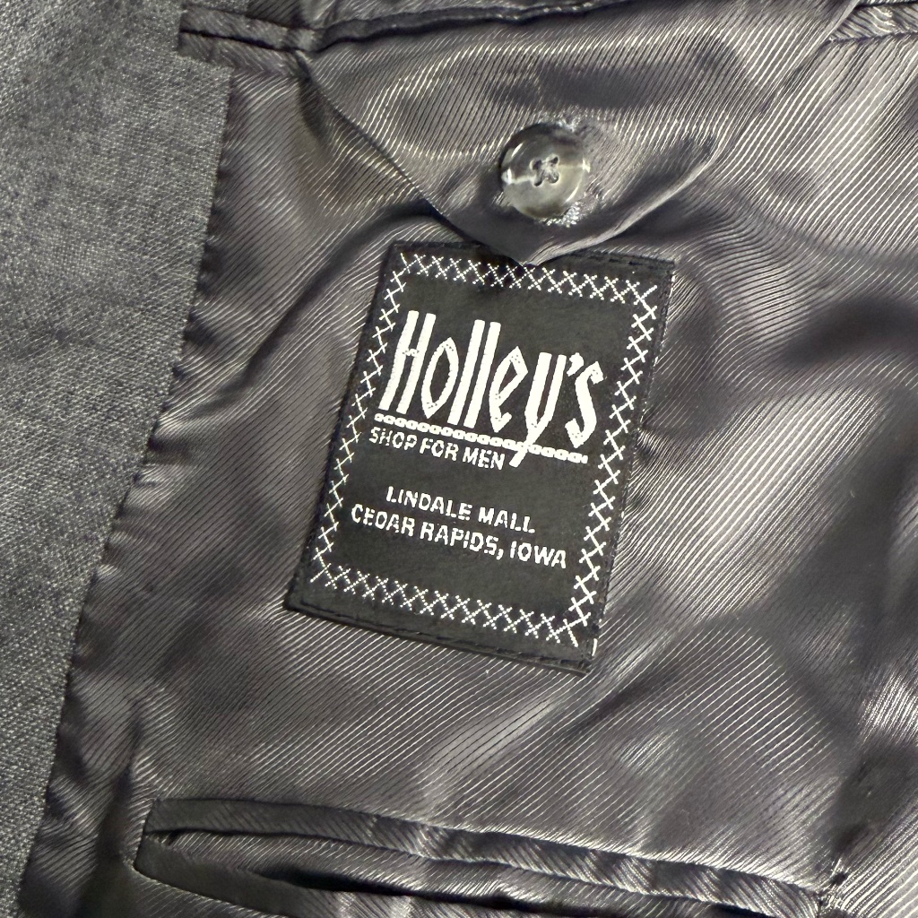 Vintage Holley's Shop For Men Gray Blazer Sport Coat Suit Jacket 42 Short — image 4 of 6